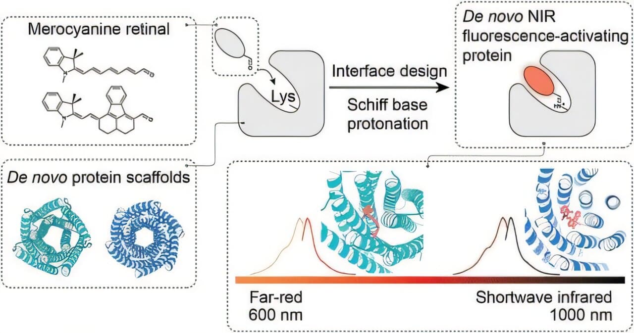 Designer proteins unlock near-infrared and SWIR glow for deeper tissue imaging